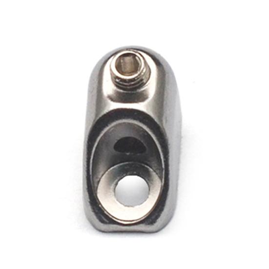 6-струнный безголовый гитарный бридж Металлический одинарный фиксированный веерный ладовый басовый бридж для замены деталей электробас-гитары