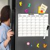 Fashionable Magnetic Dry Erase Calendar - Multi-functional Monthly Refrigerator Planner - Easy Kitchen Decoration