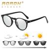 aoron Fashion TR90 Frame Photochromic Polarized Sunglasses Men Women Anti Glare Driving Glasses Round Frame Sun Glasses