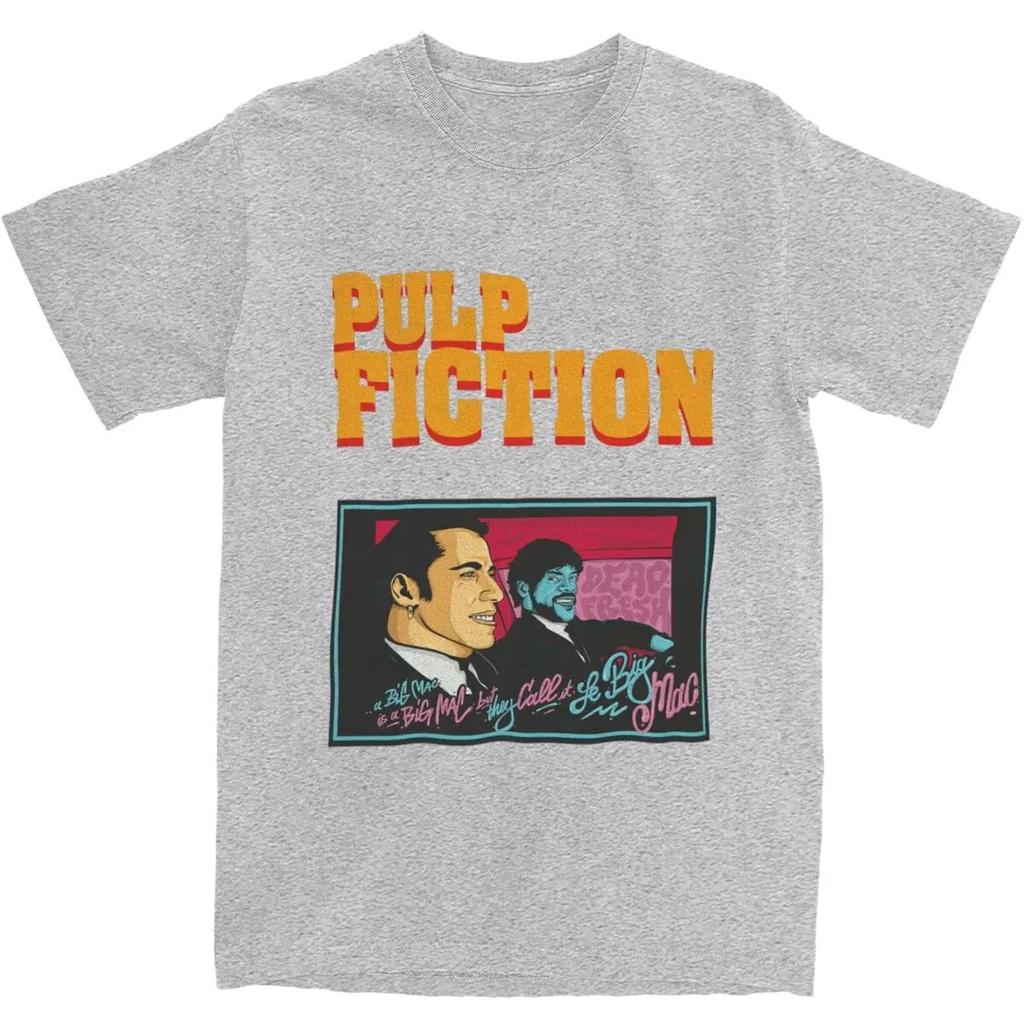 Casual Pulp Fiction Vincent and Jules T-Shirts for Men Women 100% Cotton Tee Shirt Printed Clothes T-Shirts Cotton Gift Clothes