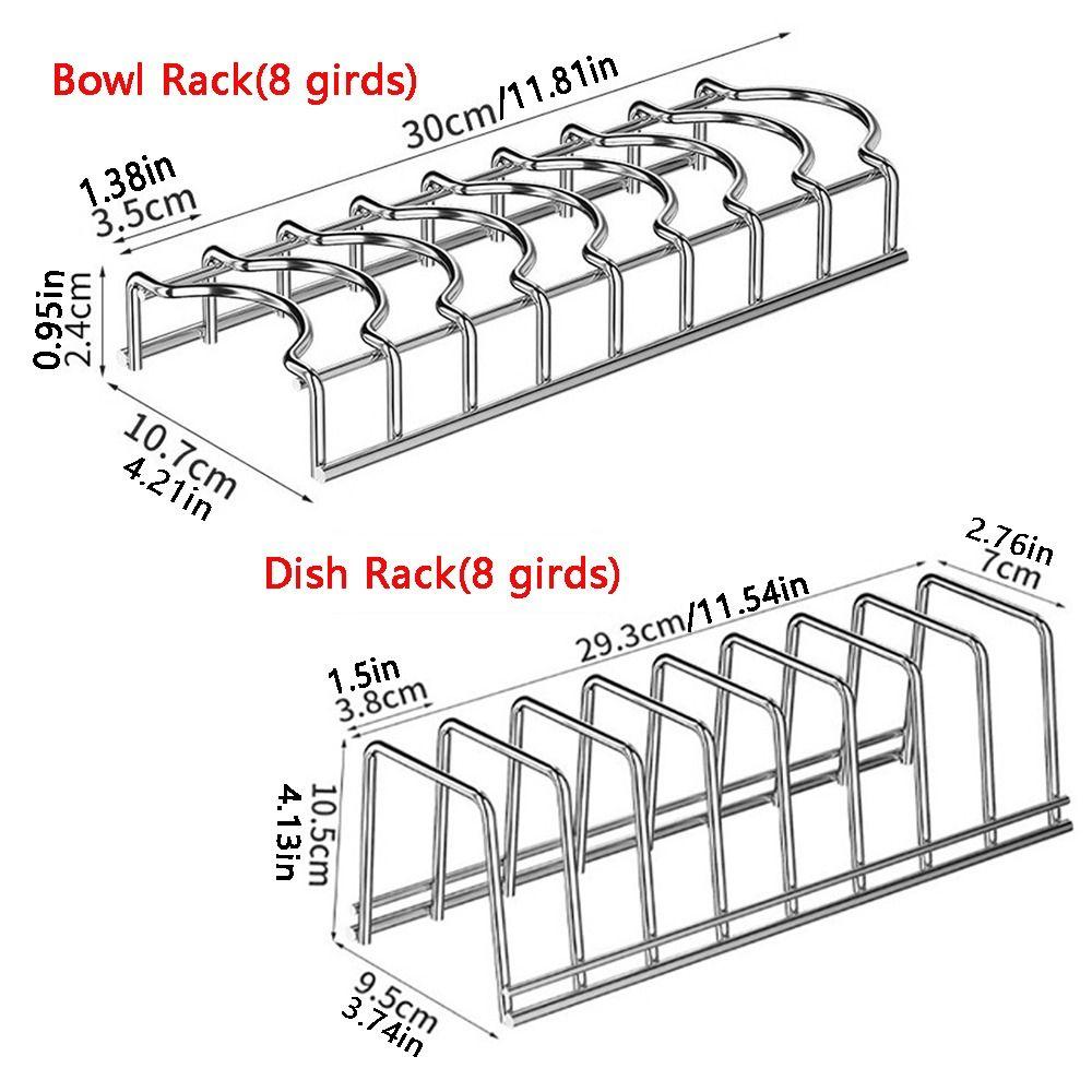 Multipurpose Dish Drying Rack Stainless Steel Dish Drying Holder Bowl Draining Rack for Cutlery