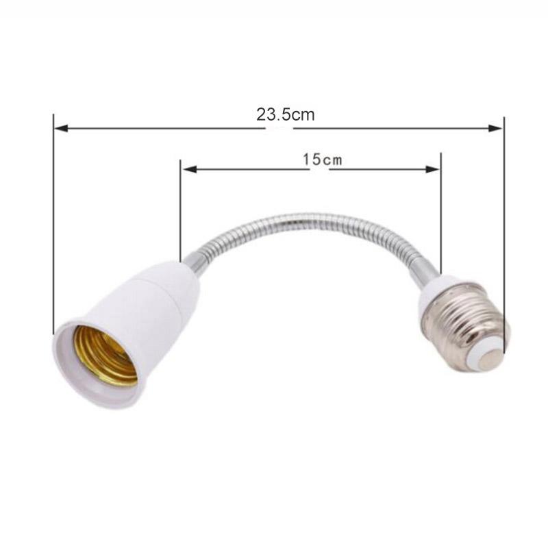 Гибкий цоколь светодиодной лампы E27 на E27, удлинитель, держатель держателя лампы, конвертер