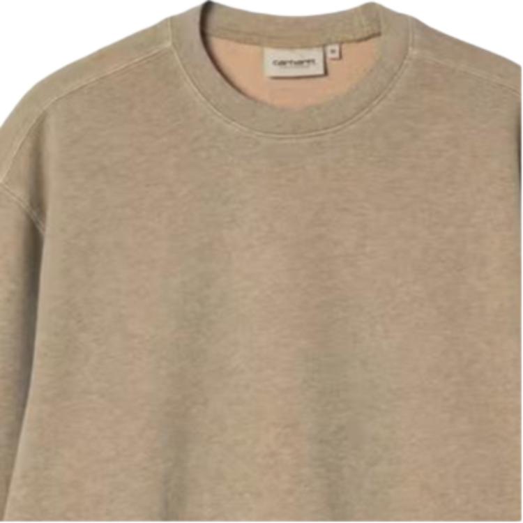 Carhartt WIP SS26 Каспийская толстовка Повседневная плотная с длинным рукавом Свободная толстовка Унисекс толстовка I034497-0HO-GD