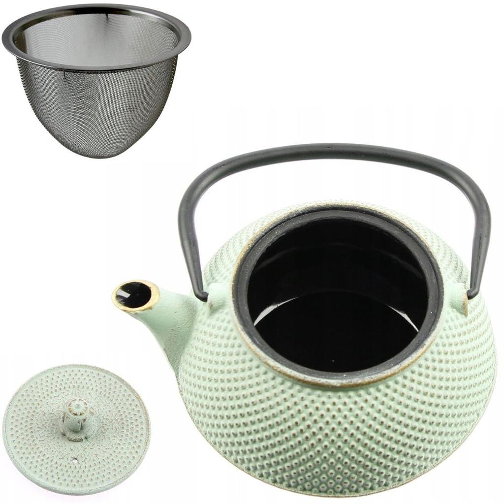 Cast Iron Kettle 0.8 L Infuser Strainer For Brewing Tea And Herbs
