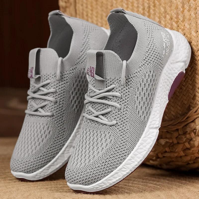 Shoes Women 2025 Spring Anti-Slip Sneakers Women Casual Lightweight Flat Outdoor Sports Canvas Shoes Flat Cloth Walking Shoes