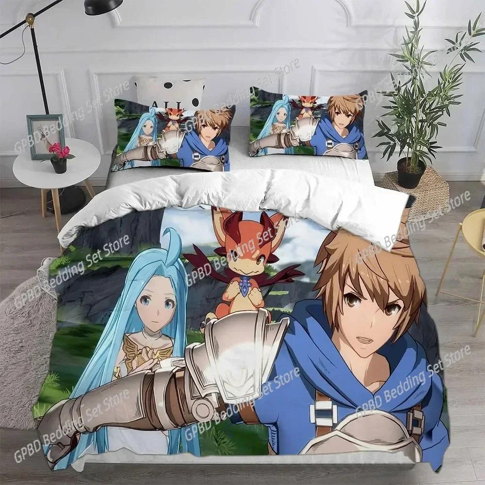 Роскошные новые 3D-печатные комплекты постельного белья Granblue Fantasy Одеяло Покрывало Наволочка Детские Взрослые Домашний текстиль