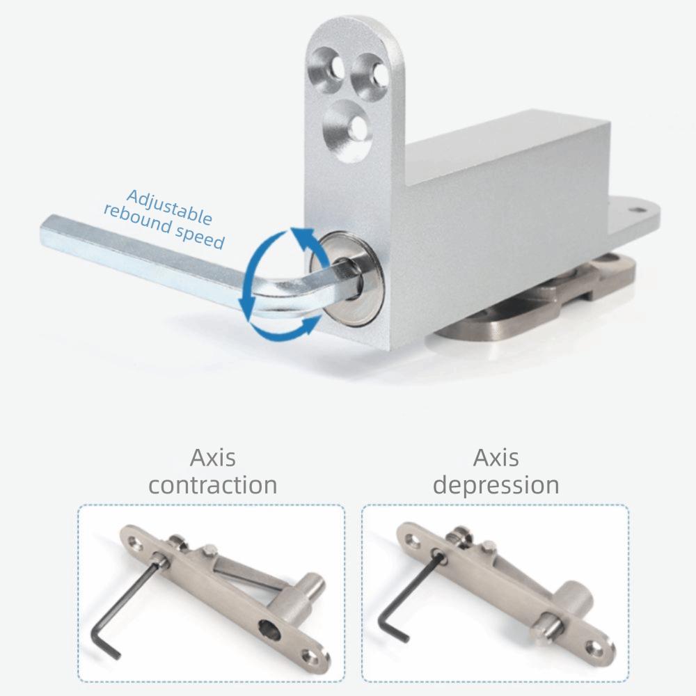 Hydraulic Automatic Door Pivot Hinges 360 Degree Rotating Heaven Earth Hinge Doors Shaft