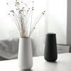 Ваза Основа для цветов Керамика Скандинавский Стильный Большая Интерьерная Ваза для цветов Живые цветы Сухоцветы Керамика +kuRo (Белый, 20см)