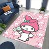 My Melody Anime Cartoon Design Chair Mat - Non-Slip Carpet for Office, Home Decor, Living Room, Bedroom, Gaming Room, and Dormitory.E097