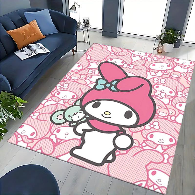 My Melody Anime Cartoon Design Chair Mat - Non-Slip Carpet for Office, Home Decor, Living Room, Bedroom, Gaming Room, and Dormitory.E097