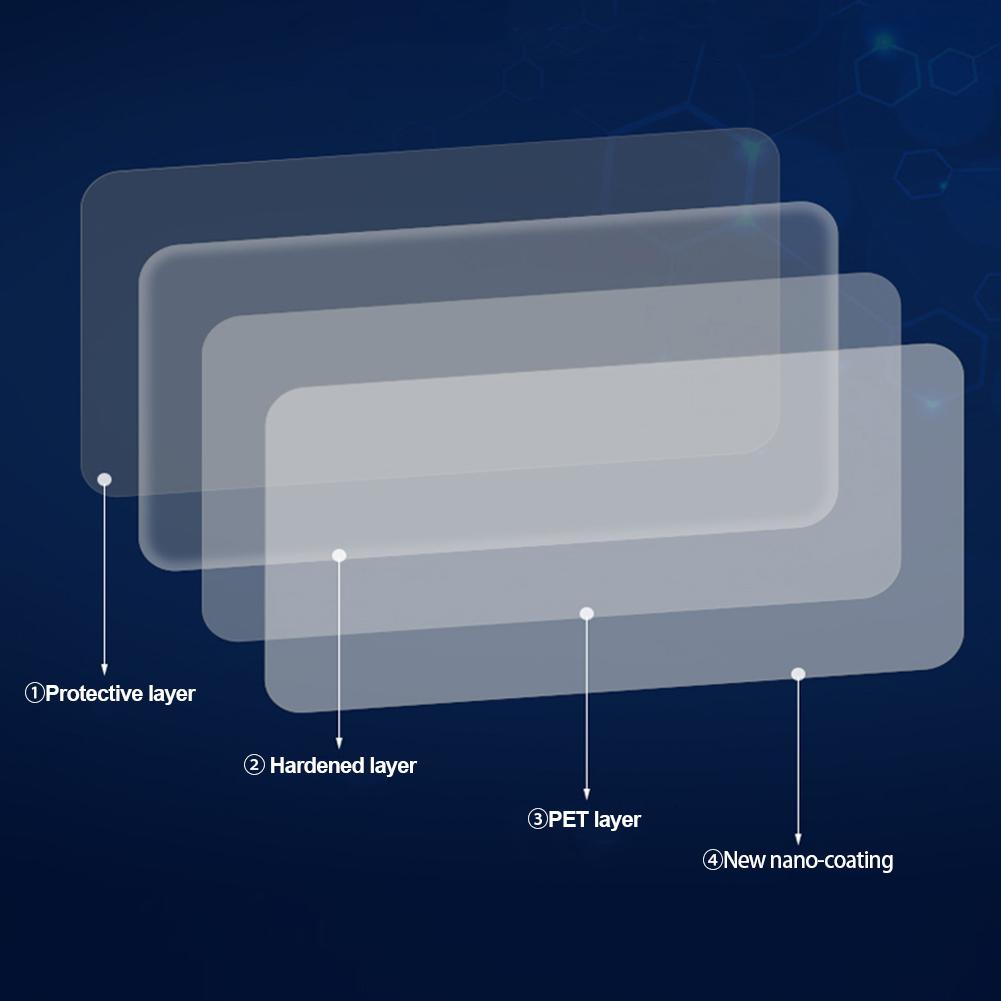 2 шт. 35x16 см Автомобильная непромокаемая пленка для зеркала заднего вида, водонепроницаемая защита от дождя, антибликовая оконная стеклянная пленка, безопасная вождение