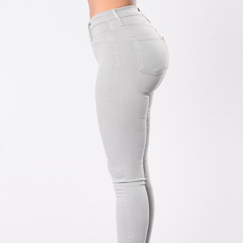 Модные облегающие эластичные женские узкие джинсы женские джинсы с высокой талией повседневные узкие джинсы узкие брюки из эластичного денима большого размера