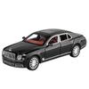 Diecast 1/24 Scale Bentley Mulsanne Alloy Model Car Collection Vehicle Simulation Sound & Light Metal Toy Car Toy for Kids Gift