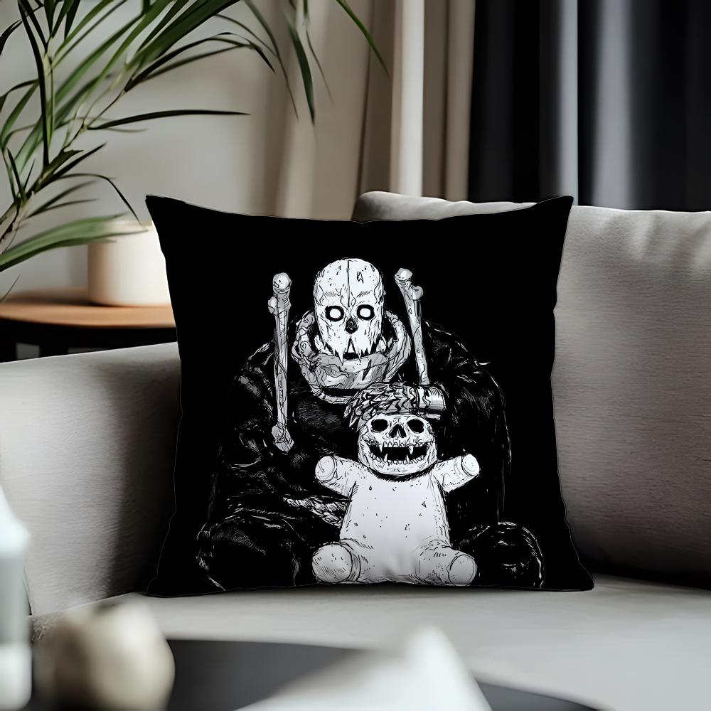 Trending DDai Darkied Cushion Cover Antidustmite Pillowcase Invisible Zipper Silky Short Plush Sofa Cushion Cover