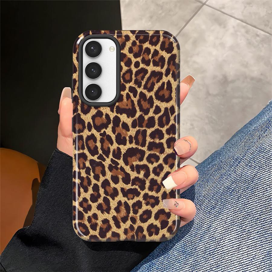Мягкая обложка Capa Чехол для телефона для Samsung Galaxy S25 A36 A16 S20 FE S23 S25Ultra S24 Ultra A26 A56 S23Ultra Модный леопардовый принт