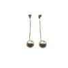 Classic and elegant gold fine chain pearl fringed earrings, earrings, smart, exquisite and delicate, elegant, niche and fashionable, versatile.