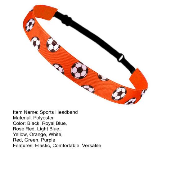 Футбольная повязка на голову, нескользящая спортивная повязка для волос для футбола, баскетбола, футбола, эластичная повязка на голову для девочек, для занятий спортом на открытом воздухе