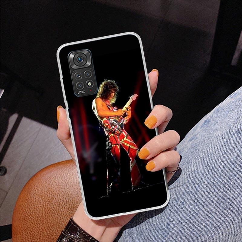 Eddie Van Halen Graphic Guitar Phone Case For Xiaomi Redmi Note 15 14 13 12S 12 11 Pro Plus 14S 11S 11E 10 10S 11T 5G Personaliz