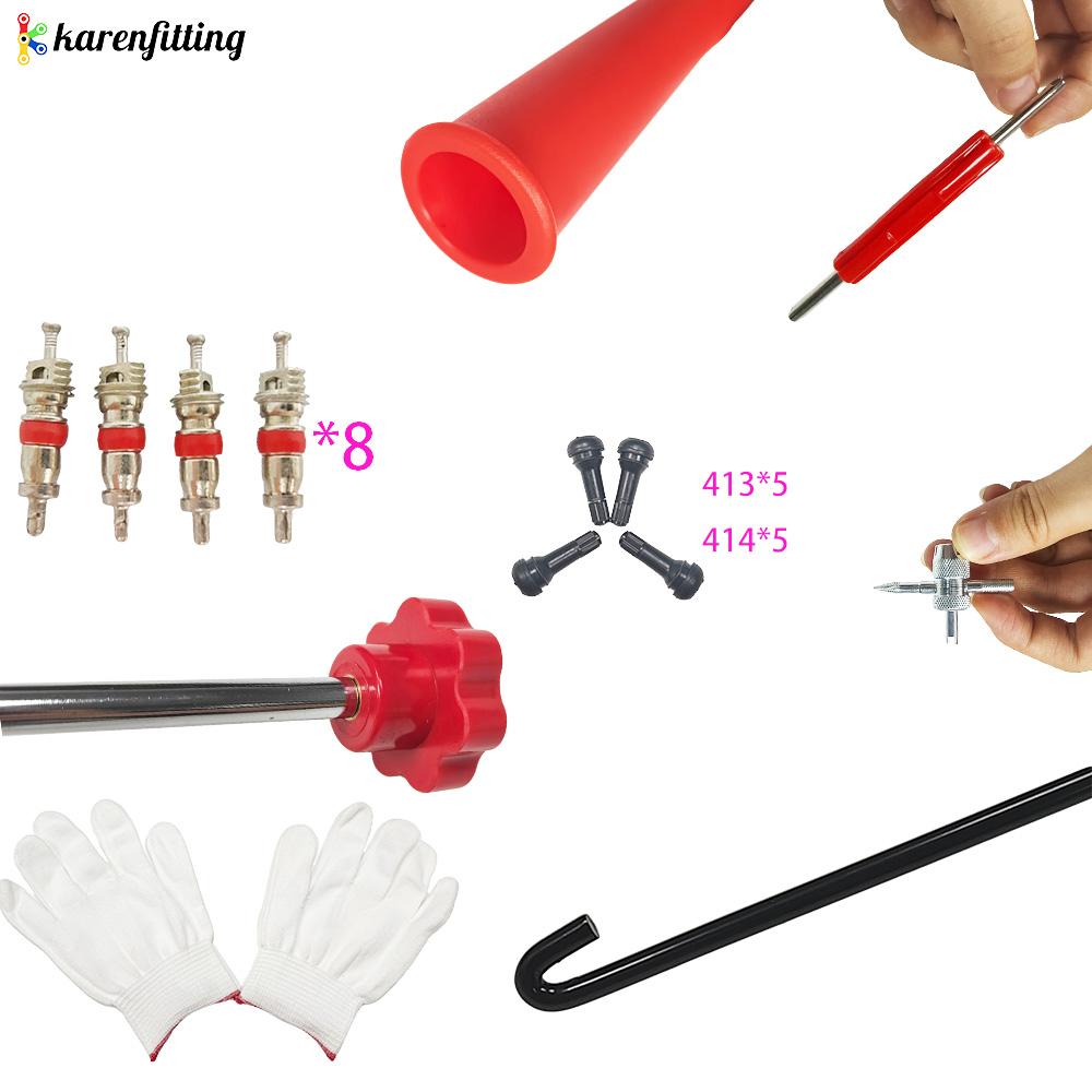 Factory Direct 23pcs T-Hook Tire Remover Kit Metal Car Puller Wheel Installer Tool with Support Motorcycle Accessories