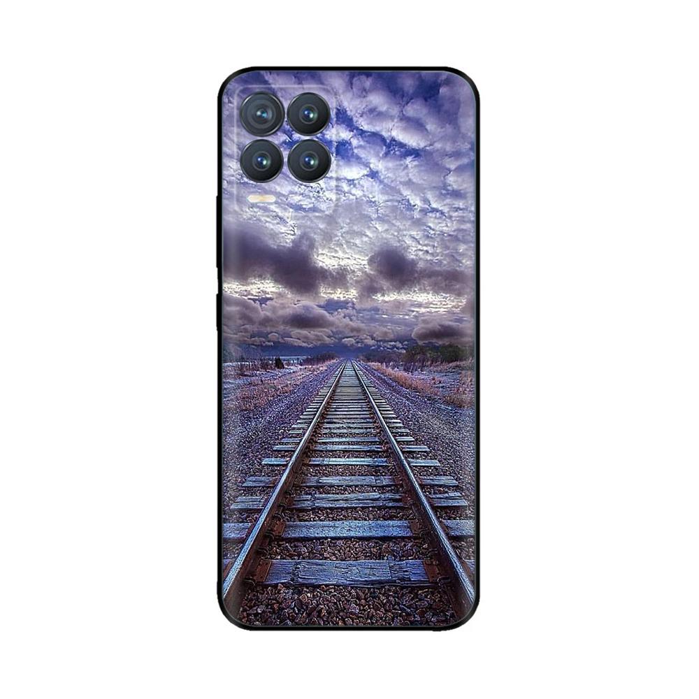 Чехол для Realme 8 Милый Мультяшный Расписной Силиконовый Задний Чехол для Realme 8 Pro 8i Realme8 4G RMX3085 Мягкий ТПУ Чехол для Телефона Coque Etui