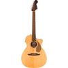 Fender Акустическая гитара Newporter Player, Гриф из грецкого ореха, Золотая накладка, Натуральный wit...
