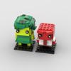 Нетоксичные Lequmoc Brickheadz Злые Фигурки Действия Отвращение Кирпичики Модель Строительные Блоки Игрушки Для Детей Рождественские Подарки