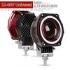 2X 2,75 дюйма 70 Вт 5000 лм светодиодные фары-прожекторы, рабочая лампа, точечный свет с ангельским глазом, внедорожный внедорожник, квадроцикл, джип, мотоцикл DRL, дальний/ближний свет, мигающий