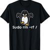 Sudo Rm Rf Пингвин Системный Администратор ИТ Linux Мужская Женская Футболка