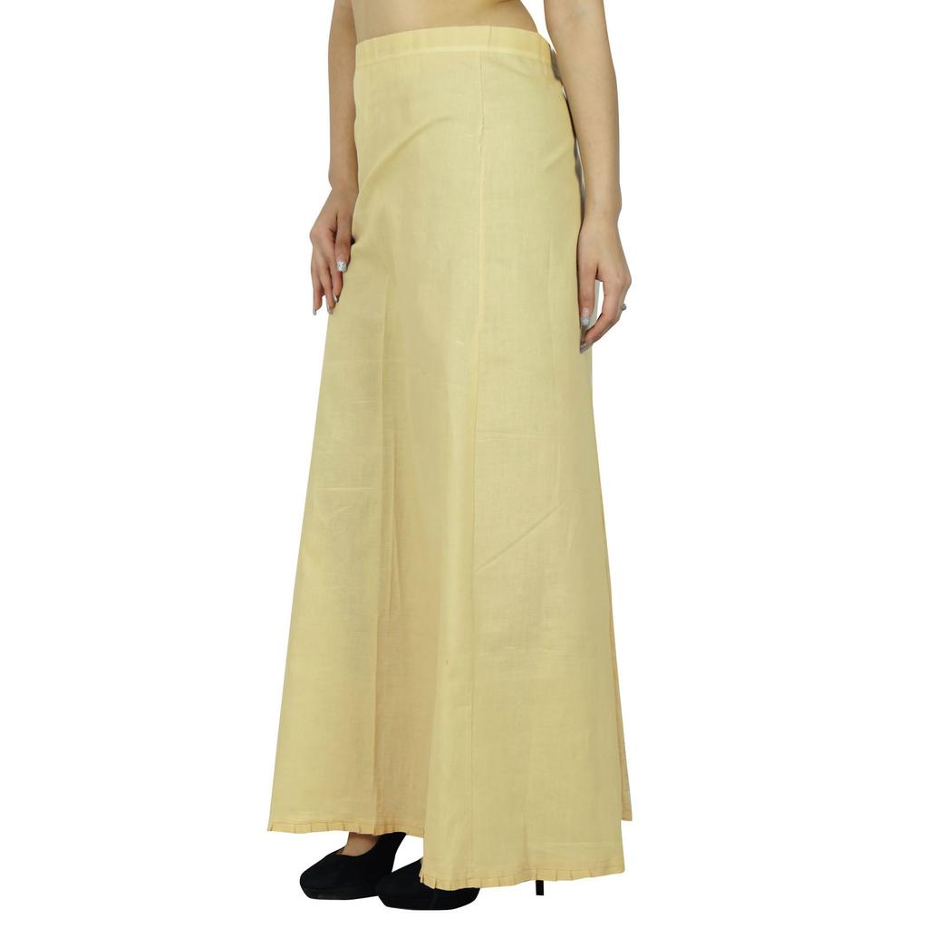 Сшитая Болливудом подкладка из хлопка нижней юбки, твердая индийская подкладка для сари