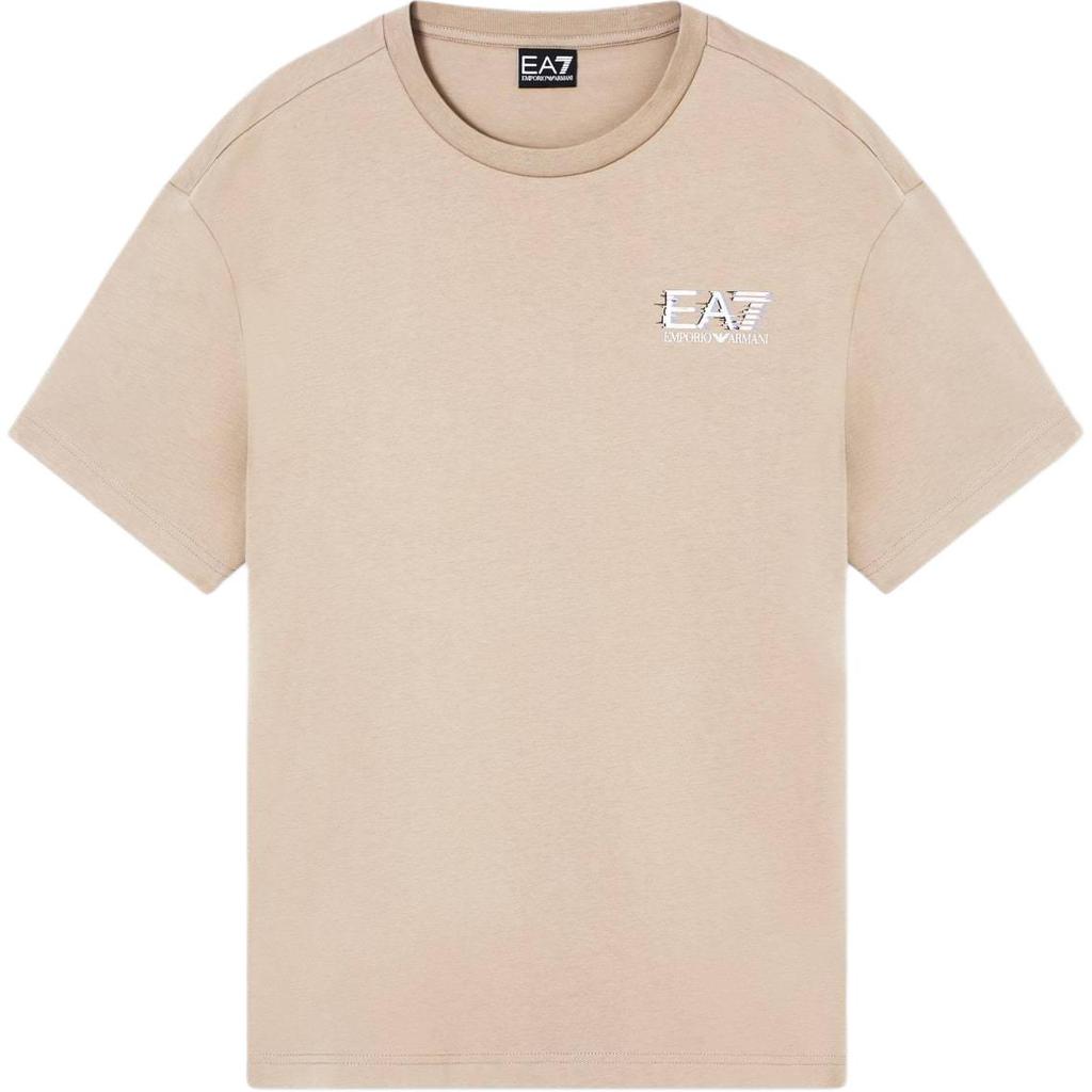 Emporio Armani Мужская футболка EA7 с буквенным принтом, однотонная, из хлопка, с коротким рукавом, топ 7M001327-AF17789-U6167