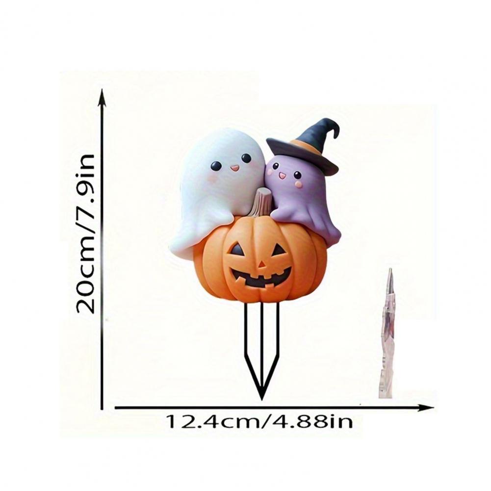 Durable Halloween Decor Halloween Skull Decoration Spooky Halloween Pumpkin Ghost Yard Sign Decorations for Outdoor