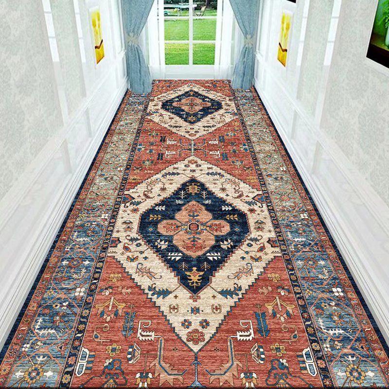 Crystal Velvet Runner Rugs, Machine Washable, Non-Slip, Waterproof, Soft Polyester, Ideal for Kitchen, Laundry Room, Hotel Corridor Decor