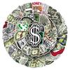 50 Cartoon Dollar Graffiti Stickers: Creative Money Symbol Decals for Cups, Phones, Computers, and Journals