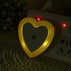 LED Mini Night Light EU/US Plug Light Sensor Heart Shape Nights Lamp For Kid's Room Bedroom Bedside Aisle Corridor 110V 240V