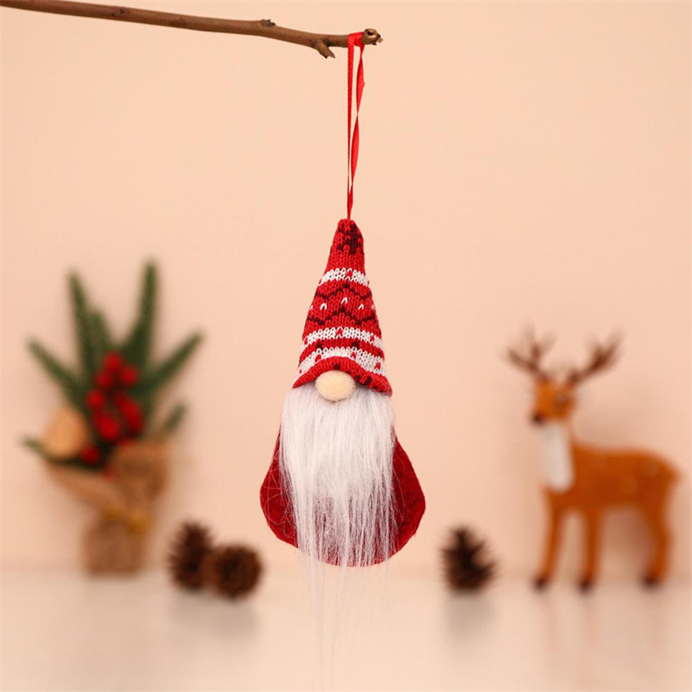 Holiday Decor Christmas Tree Hanging Gnome Plush Gonk Santa Doll Pendants