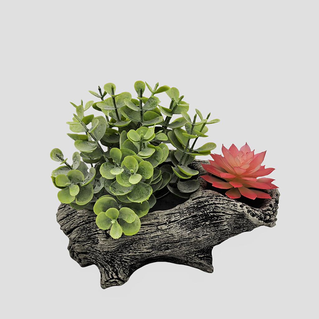 Художественные цементные цветочные горшки с дизайном корней деревьев для креативного украшения офиса, дома, балкона, сада, настольной экспозиции