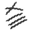 5Pcs Bicycle Line Protector Threaded TPR Elastic Rubber Easy Install Bicycle AccessoriesBlack