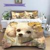 Beautiful Poodle Pattern Bedding Home Decoration Birthday Gift (1 * duvet cover + 2 * pillowcase, without core)