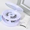 1 Set Magnetic False Eyelashes with Lash Applicator Tool Reusable Single/Double Layer Natural Wispy Fake Lashes Eyelash Clip Women Makeup Tools