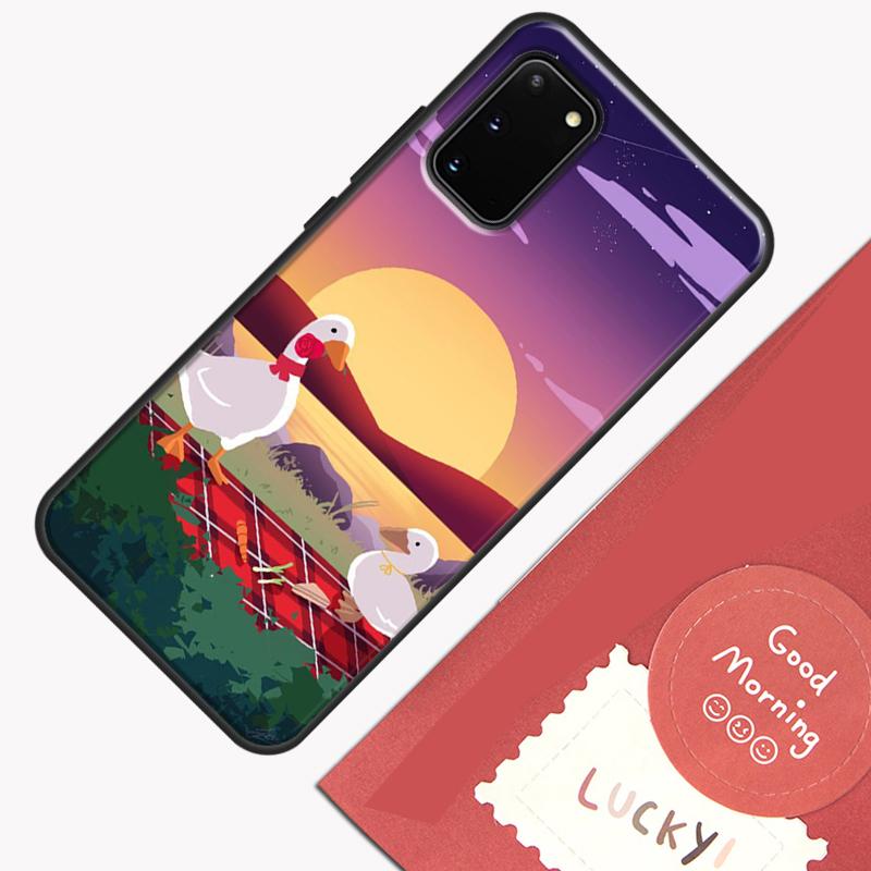 Мультяшный Забавный Гусь Чехол для Телефона Для Samsung Galaxy S25 S26 Ultra S20 S21 S22 S23 S24 Plus S9 S10 S25 FE Защитная Крышка