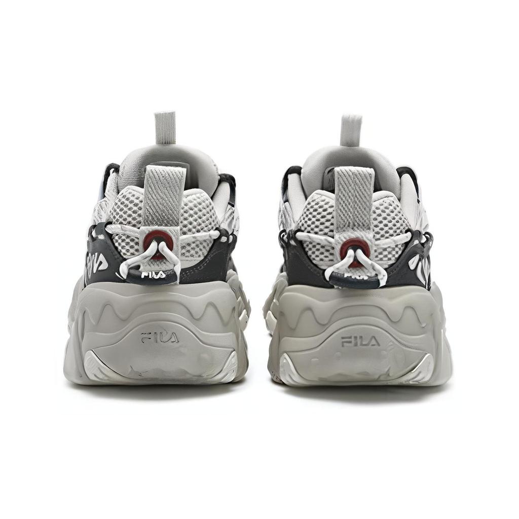 Fila FLUID 5 Кошачья лапа 5.0 Текстиль, Синтетическая кожа Низкие повседневные кроссовки Мужские Белый Серый F12M422103FSV
