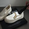 Рыбацкие туфли женские кружевная вышивка пайетки повседневные однотонные туфли летние новые сетчатые дышащие