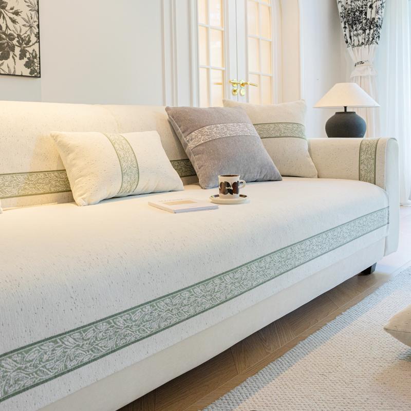 Подушка для дивана из синели, универсальный чехол на все сезоны, универсальный чехол, современный легкий роскошный чехол, нескользящая подушка против кошачьих царапин