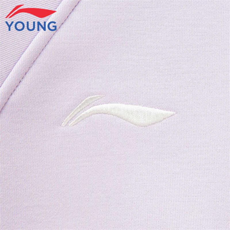 LI-NING Girls' Thermal Fleece-Lined Sports Pullover