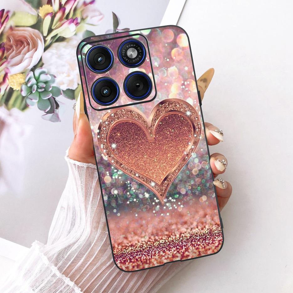 For Motorola Edge 70 Case XT2601-2 Cute Cat Peacock Painted Cover Soft Silicone Case For Motorola Edge 70 Fusion Edge70 5G Shell