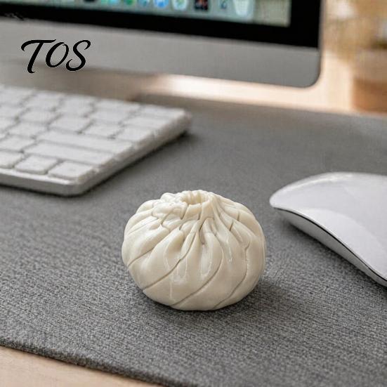 3D Printed Fidgets Steamed Bun Decompression Toy, Sensory Fidget Toy for Stress Relief, Cute Interactive Tools Food Shape Squeeze Realistic