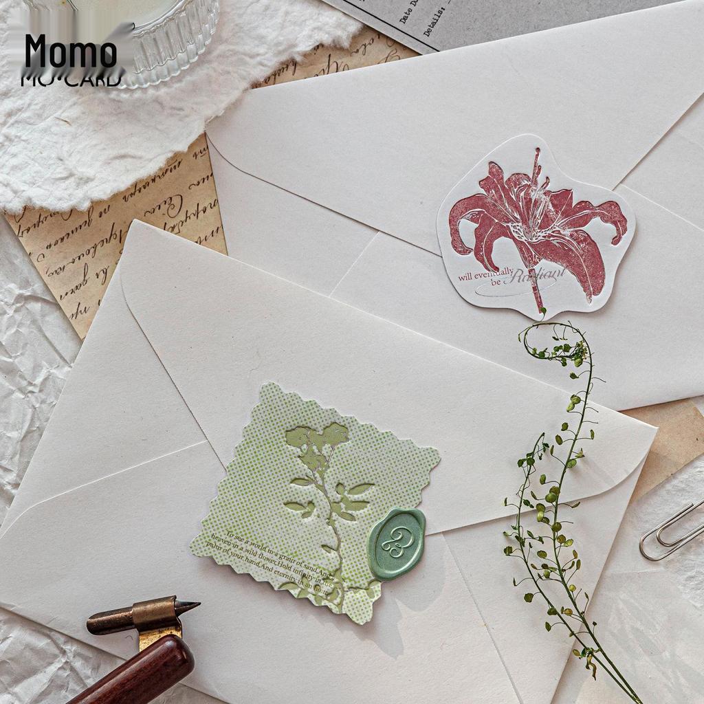 MòMòBái Silver Embossed Matchbox Sticky Notes - Leaf Flowing Light Series, 6 Styles.