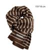 Striped Woolen Long Scarves Soft Shawl Wrap Vintage Winter Scarf  Women