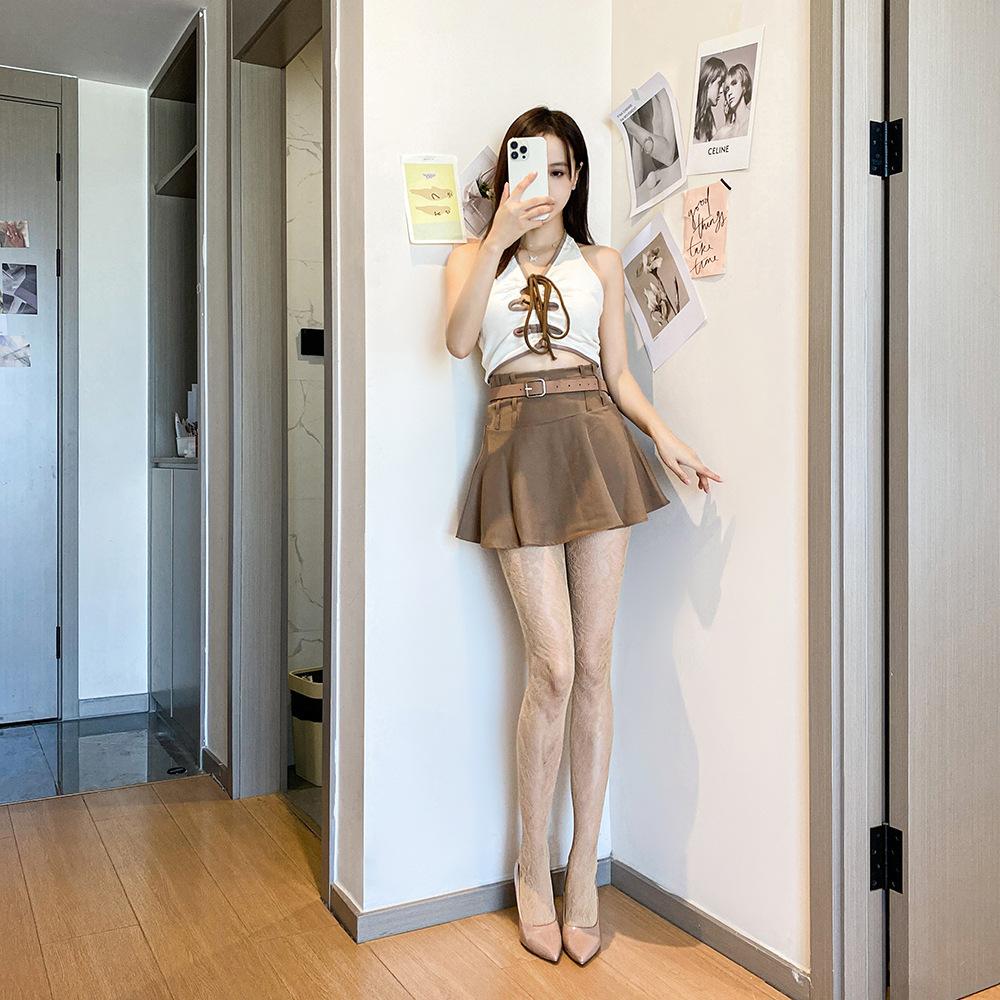 Летние женские сетчатые колготки, сексуальные женские чулки, ажурные шелковые чулки