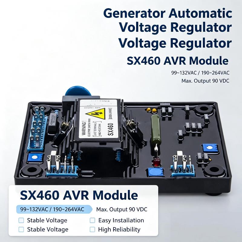 1 шт. SX460 AVR Автоматический регулятор напряжения генератора Стабилизатор напряжения с защитой от помех для морского генератора